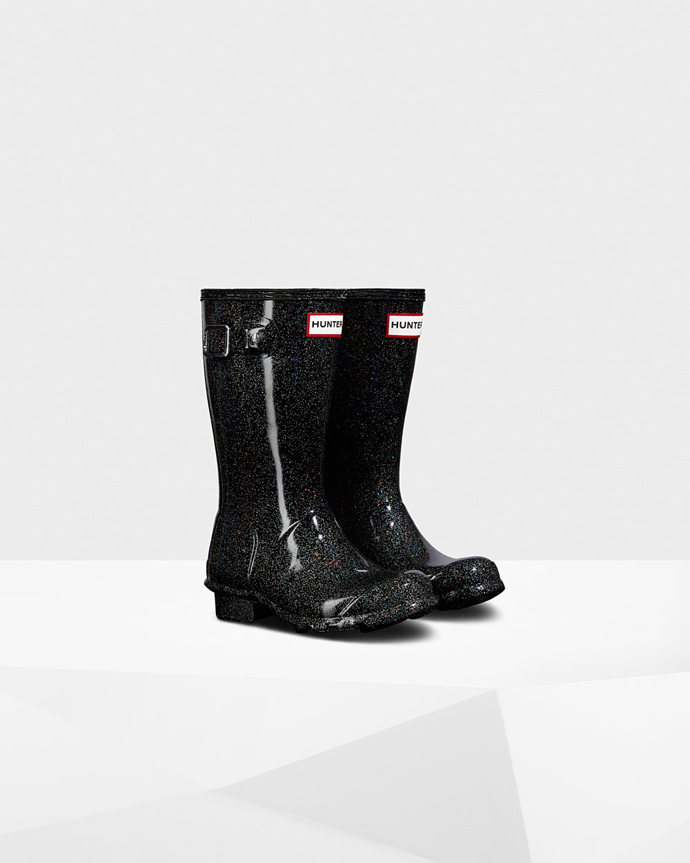 Botas De Agua Hunter Niños Negras Multicolor Original Big Starcloud 256397-PBX